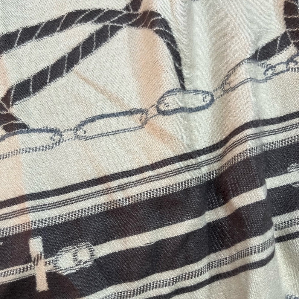 Chic Nautical Patterned Scarf - Picture 2 of 6